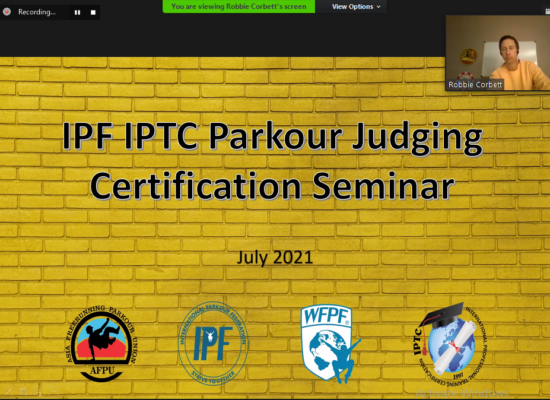 IPF IPTC Parkour Judge & Competition Certification Seminars Successfully Done